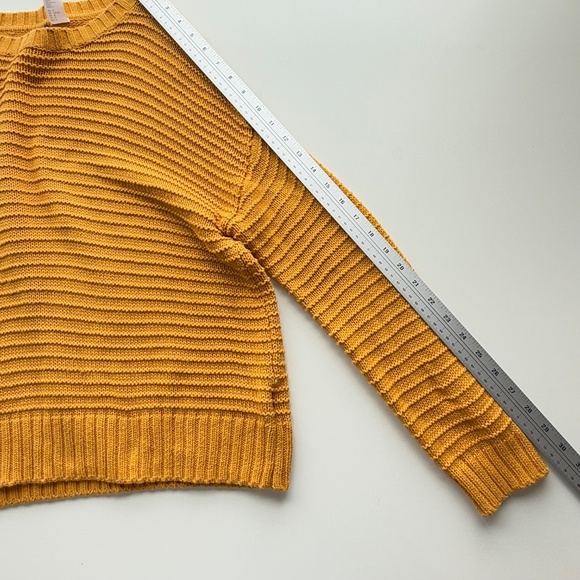 Divided Knit Sweater Mustard Yellow Size M - Picture 7 of 9